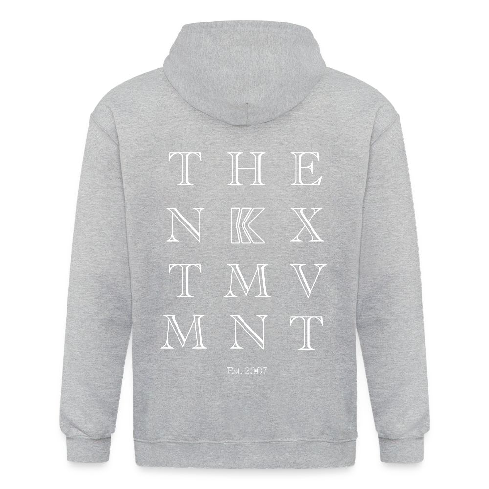 Letters TNM - Zip-up - heather grey