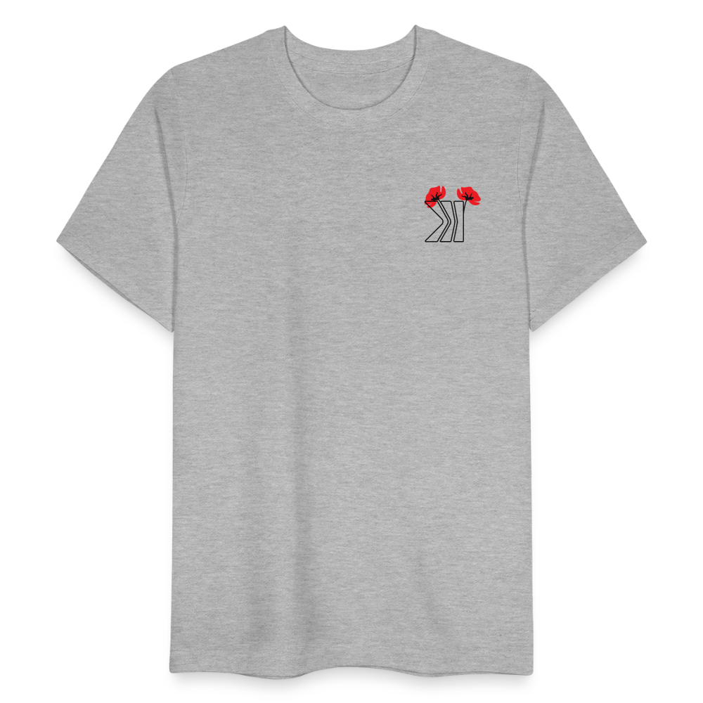 Poppies (anzacday) - heather grey