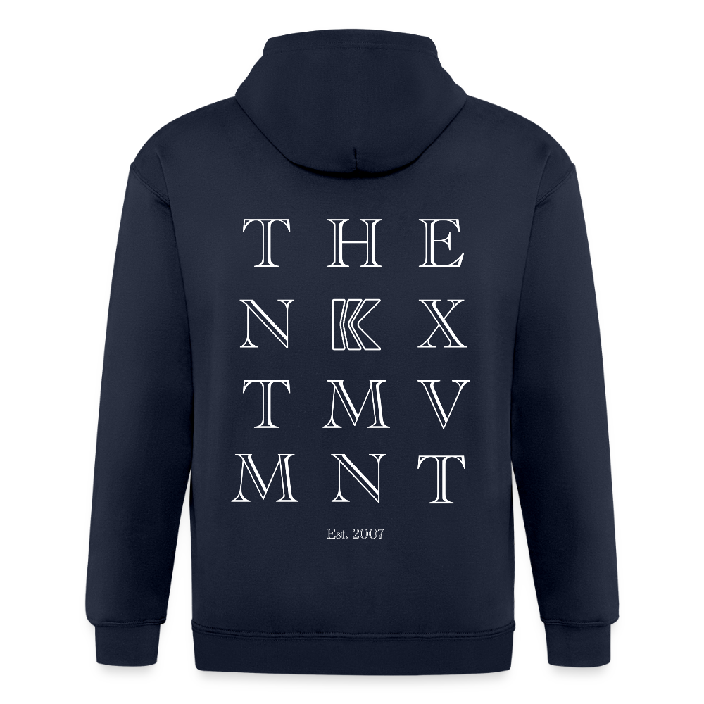 Letters TNM - Zip-up - navy