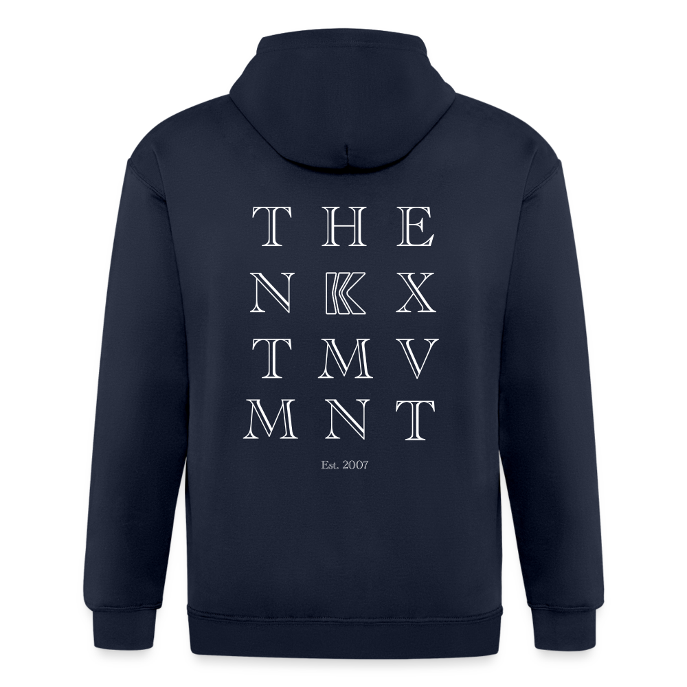 Letters TNM - Zip-up - navy